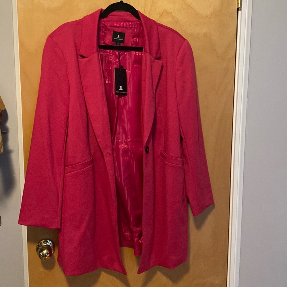 NWT Jules & Leopold Fuchsia Blazer Jacket, Sz. XL